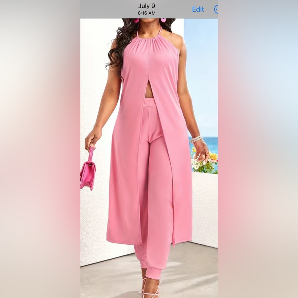 Two piece pink outfit NWOT